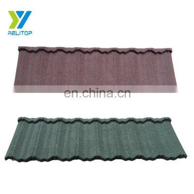 Made From China 0.5 Mm Thick Aluminum Zinc Roofing Sheet High Quality Metal  Stone Coated Roof Tile