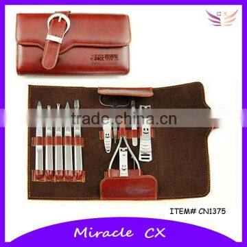 PU buckle bag high end manicure set
