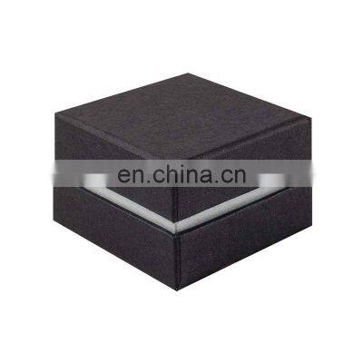 Custom luxury rigid shoulder big black gift belt packaging box with lid