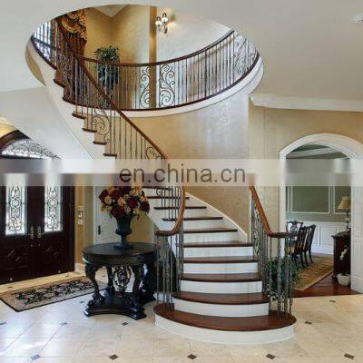 Luxury Home Plans Contemporary Curved Double Staircase for Sale photo-5