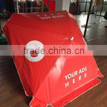 Square Pvc Vinyl Waterproof Advertising Beach Umbrella photo-2