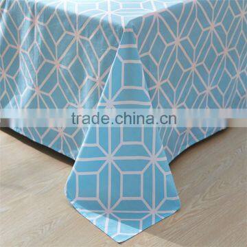 2015 Newest Simple Design Blue Weave Line Printed Cotton Bedspread Bedding Set Comforter Quilt Sets Home Textile for America photo-2