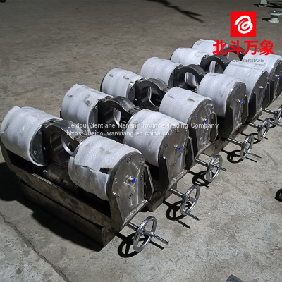 Горизонтальный пневматический корректор из нержавеющей стали с датчиками