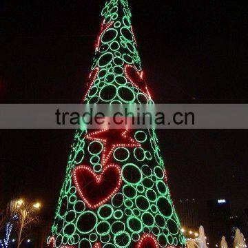 2015 commercial display christmas cone light tree