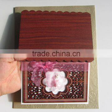 2016 Best Selling Classic Bengali Wooden Wedding Cars With Ribbon and Flower photo-3