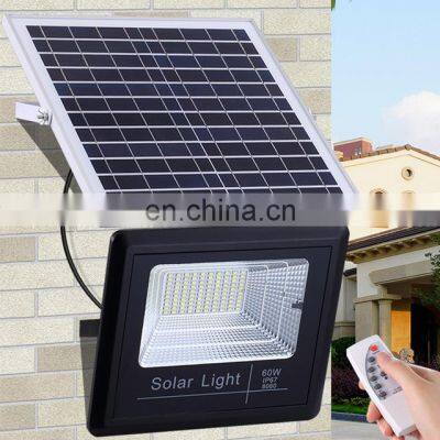 Ip66 Outdoor Security Rechargeable Solar Powered Flood Light Reflector 25W 40W 60W 100W 200W 300W Solar Led Flood Light