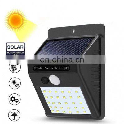 Solar LED Garedn Wall Light PIR Motion Sensor Outdoor Lamps Path Yard Waterproof Lamp