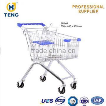 EU Style 180L Unfolding Mesh Supermarket Rolley photo-2