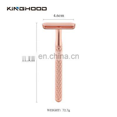 Safety Razor Gold Stainless Steel Double Edge Shaving Razor photo-4