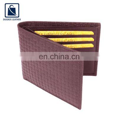 High Quality Nickle Fitting Matching Stitching Stylish and Premium Genuine Leather Men Wallet From Indian Exporters