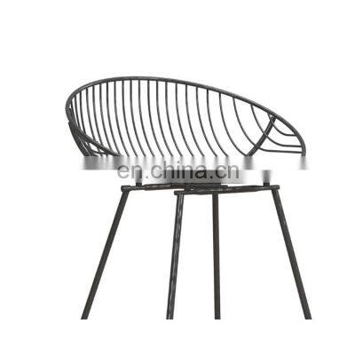 Ellis Gray Metal Wire Counter Stool photo-2