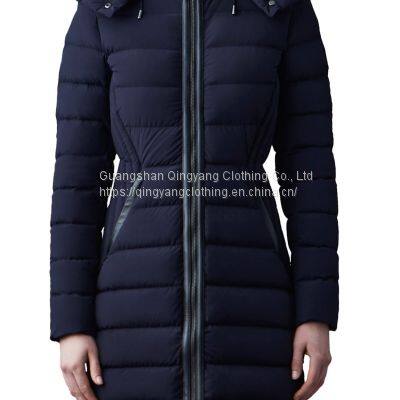 2023 NEW CUSTOM WOMEN BELTED WINTER PARKA OVERCOATS PLUS SIZE WOMEN DOWN PADDED PUFFER JACKETS