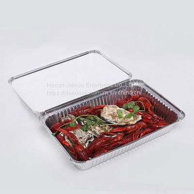 Small aluminum container disposable aluminum foil food container for sale