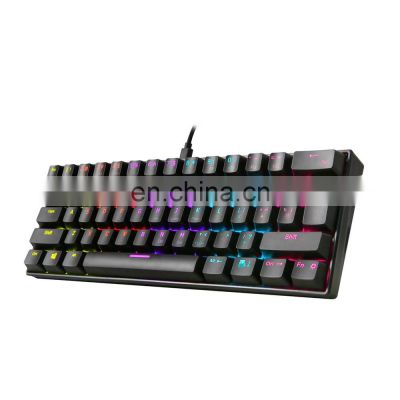 61 key computer keyboard Mechanical keyboard RGB ergonomic design connected keyboard Cheap gaming computer gaming computer keybo