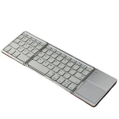 Layout Foldable Wireless Folding BT Keyboards Touch Pad Wireless Keyboard