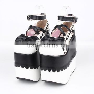 Latest black high heels Lolita shoes for girls