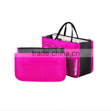Multi-pocket Nylon Cosmetic Bag Women Toiletry Bag photo-4