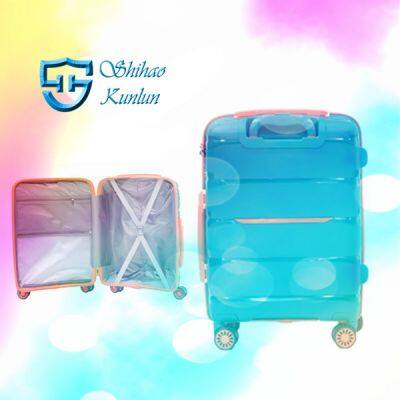 PP Waterproof Hard Case Cheap Trolley Travel Bags Luggage Sets With TSA Lock Suitcase on Wheels photo-5