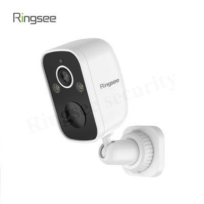Ringsee Custom Waterproof AOV Solar Camera Outdoor Wireless Wifi AI Detection Camera Smart Low Power Battery Camera With 2MP