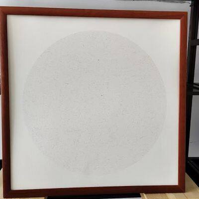 50* 50 cm Xuan Paper Red Color Rosewood Burly Wood Wooden Frame photo-5