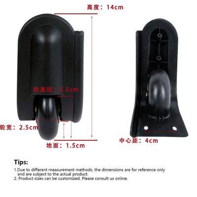 Factory Wholesale Travel Suitcase Casters Metal Axle Cores PU Wheels, Wear-resistant Anti Slip Suitable for Suitcases photo-3