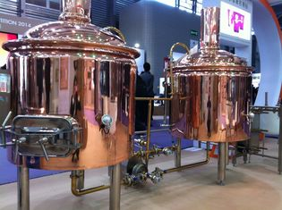 Equipamiento comercial de elaboración de cerveza de cobre. Tanque de cerveza de cobre de 50L - 10000L 245KGS