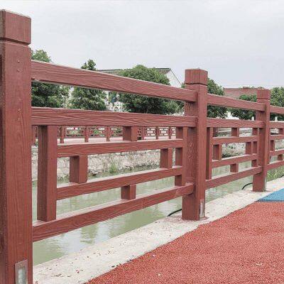 Cement Wood Imitation Guardrails for Rivers and Scenic Areas, Concrete Bark Imitation Railings for Parks, Bark Imitation Fences, and Solid Wood Imitation Enclosures photo-3