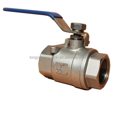 Durable ANSI API 2 Piece Food Grade Stainless Steel 304 316 Ball Valve 1000 WOG Soft Seal Internal Thread Manual Ball Valve photo-4