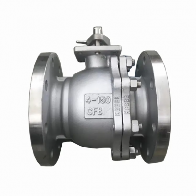 Cast Iron Body FC200 Handle Ball Valve JIS/DIN/ANSI Standard Flange PTFE Seat Ball Valve for Better Sealing Outlet End photo-5