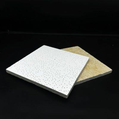 High Reflectance Mineral Fiber Board Ideal for Indoor Ceiling of Hospitals and Factories