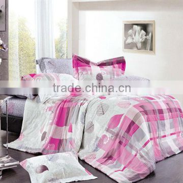 Pigment Print Geometry Dots Stripe & Letters Bedding Cotton Duvet Cover Bed Set