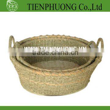 round shape wicker basket/willow basket with handle