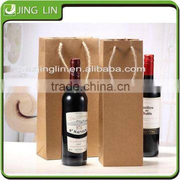 Luxury paper handle packing bag for wine