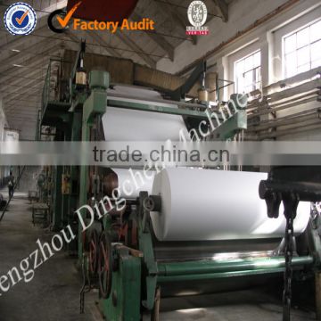 Muti-Cylinder Type Writing Paper Machine with Capacity of 8 Tons/Day