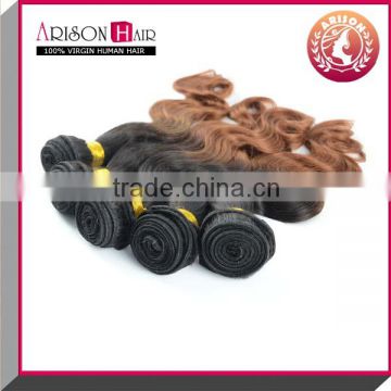 Hot sell best colore two tone hair weave