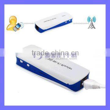 1800mah Wifi Power Bank Wireless 3G Wifi Router For Smartphone Tablet