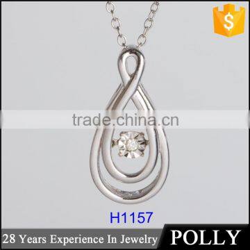 Factory Direct Sales Hotsale fashion 925 silver orgonite pendant necklace with stone