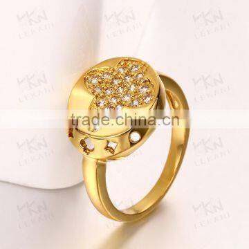 HOT Wholesale cheap fashion bulk solid gold jewelry ring