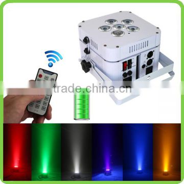 Wireless DMX and colorful 6pcs 6in1 PAR lights for decoration