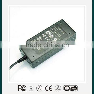 Universal 60W AC DC desktop switching power adapter approved by CE,FCC,UL,GS,SAA,C-TICK,GEMS