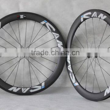 Powerway R13 hub carbon road bike wheels Sapim spokes carbon road bike wheels with ICAN logos China W56C