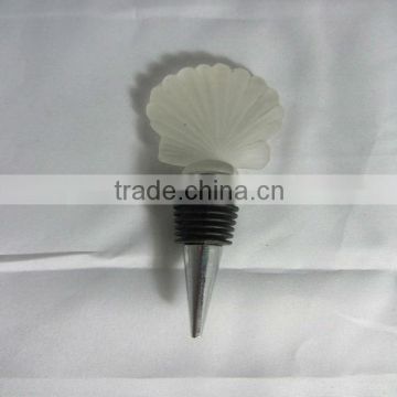 Scallop Shape crystal wine bottle stopper