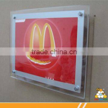 2015 HBM LED advertising crystal light box for MC Mcdonald's advertisement