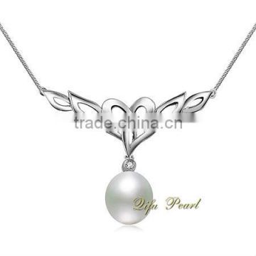 2014 Newest Factory Direct Sales Best-Selling 925 Sterling Silver Freshwater Pearl Necklace