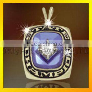 Top quality Brass material custom rings new design championship ring