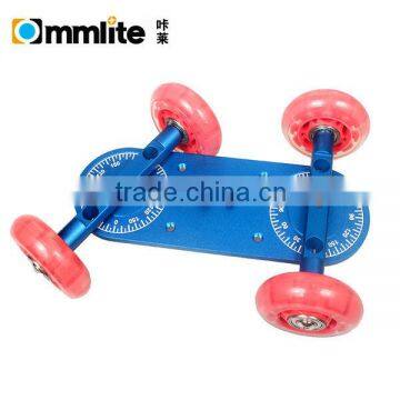 Commlite 1/4'' Hot Shoe Mount Adapter Dolly Kit Skater DSLR Video Camera Truck photo-2