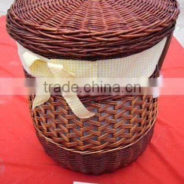 different size and color beautiful willow laundry basket
