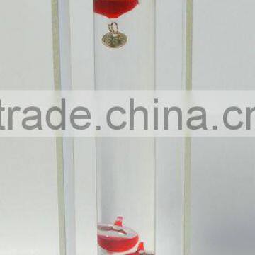 Glass Galileo Thermometer With MDF Frame Thereometer photo-3