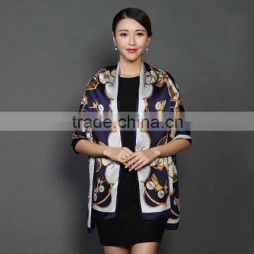 Magnificent Turkish European Style Digital Printed Hangzhou Silk Satin Scarf ,long Silk Shawl Lady China Manufacturer Wholesale Supplier's Choice photo-6