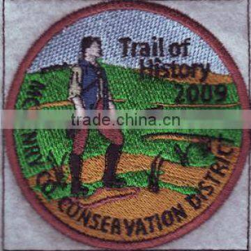 Wholesale Round Shape Cartoon Embroidery Badge,custom Embroidery Patch for Garment photo-4